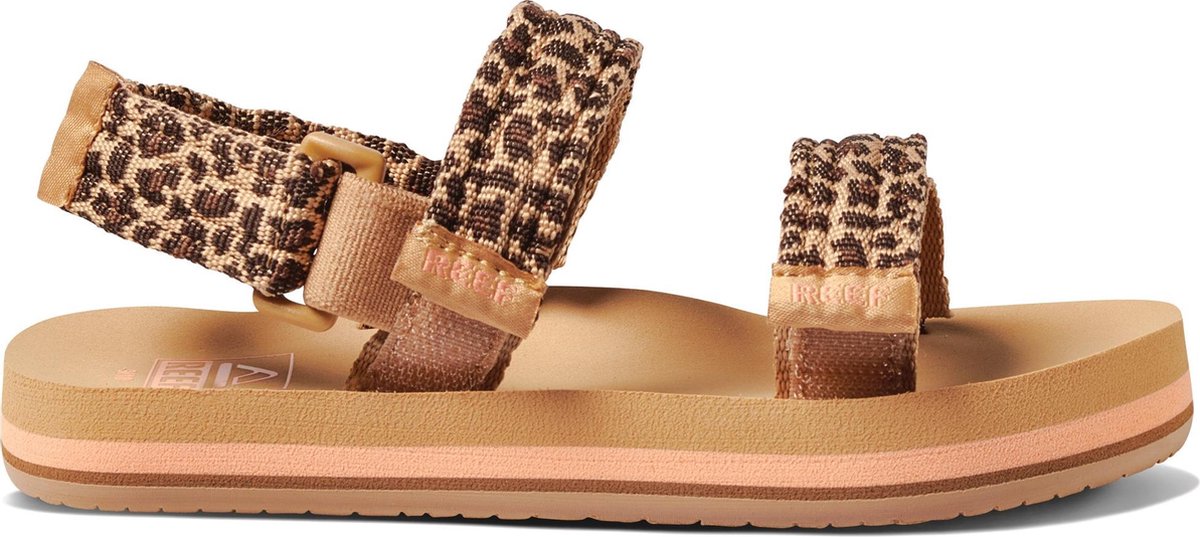 Reef - Maat 35.36 - Little Ahi Convertible Meisjes Slippers - Leopard