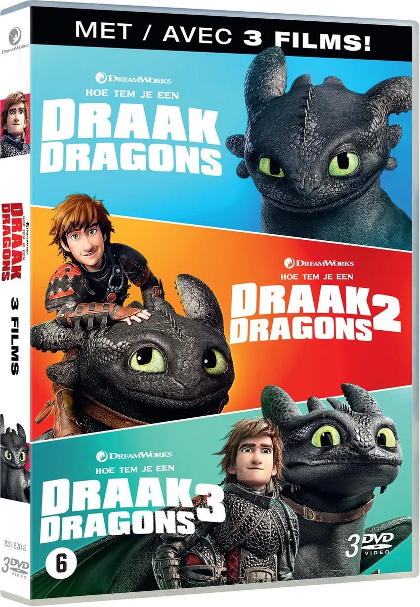 Hoe Tem Je Een Draak 1 - 3 (DVD)