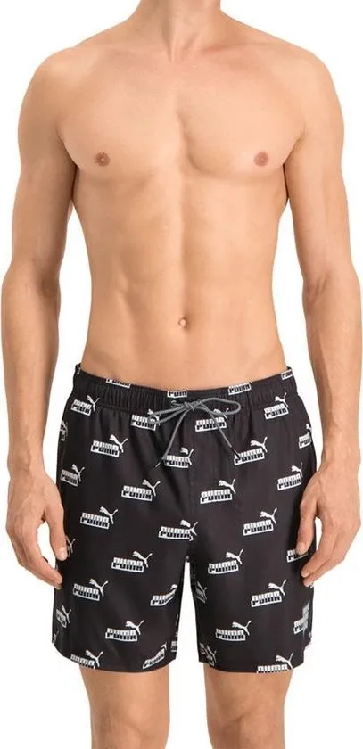 PUMA - maat L - SWIM MEN NO.1 LOGO AOP MID SHORTS 1P