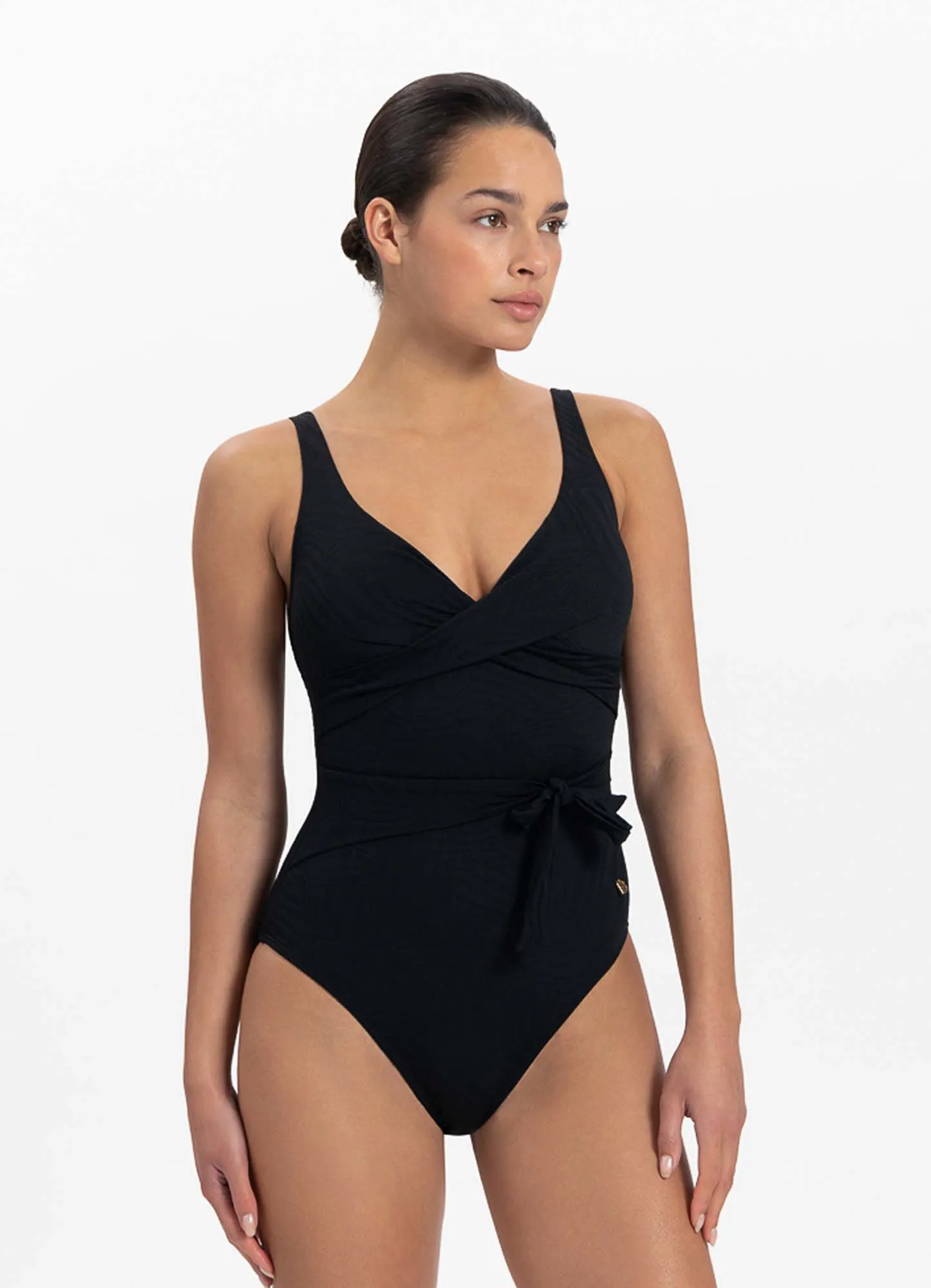 Beachlife Black Swirl Dames Badpak - Maat 42 (Cupmaat D)