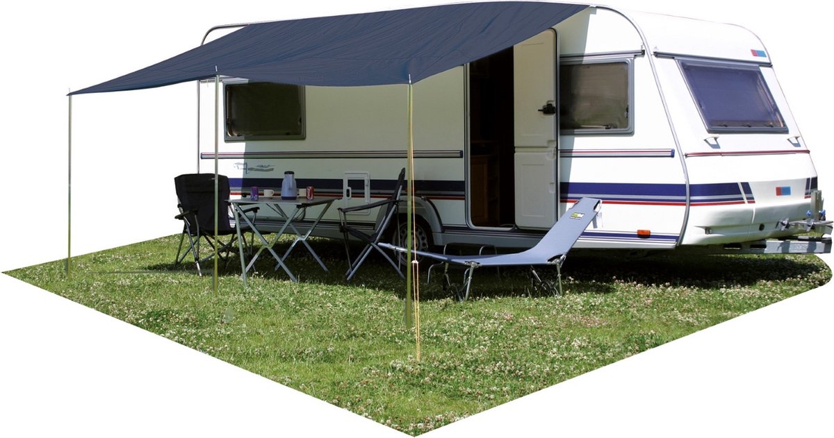 caravan, camping, tarp, outdoor furniture, trailer