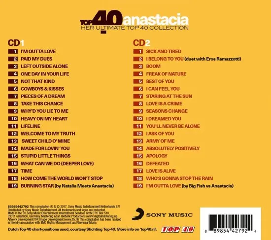 Top 40 - Anastacia-CD