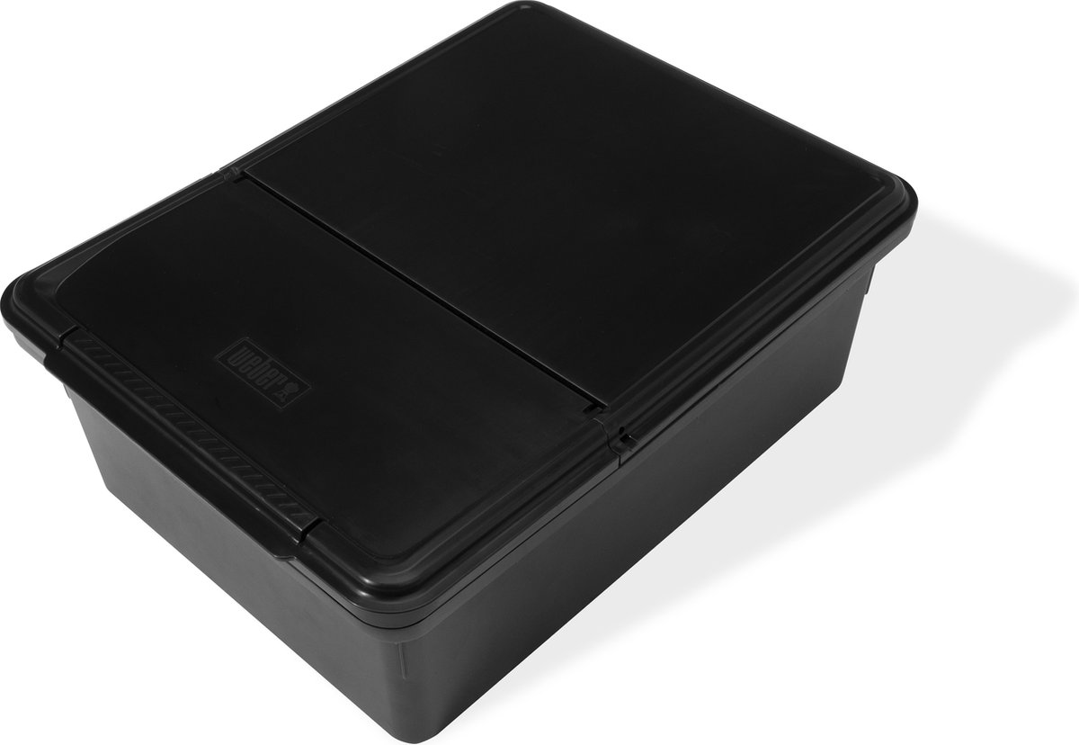 black, opbergdoos, plastic, deksel, rechthoekig