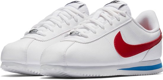 Nike Cortez Basic Jongens Sneakers - 38.5 - White/Varsity Red-Varsity Royal-Black