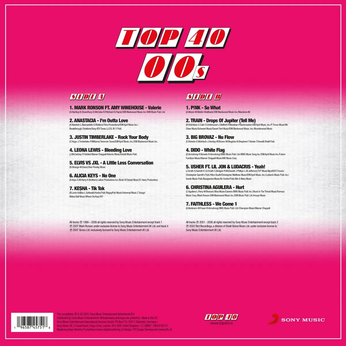 V/A - TOP 40 - 00's (coloured) (LP)