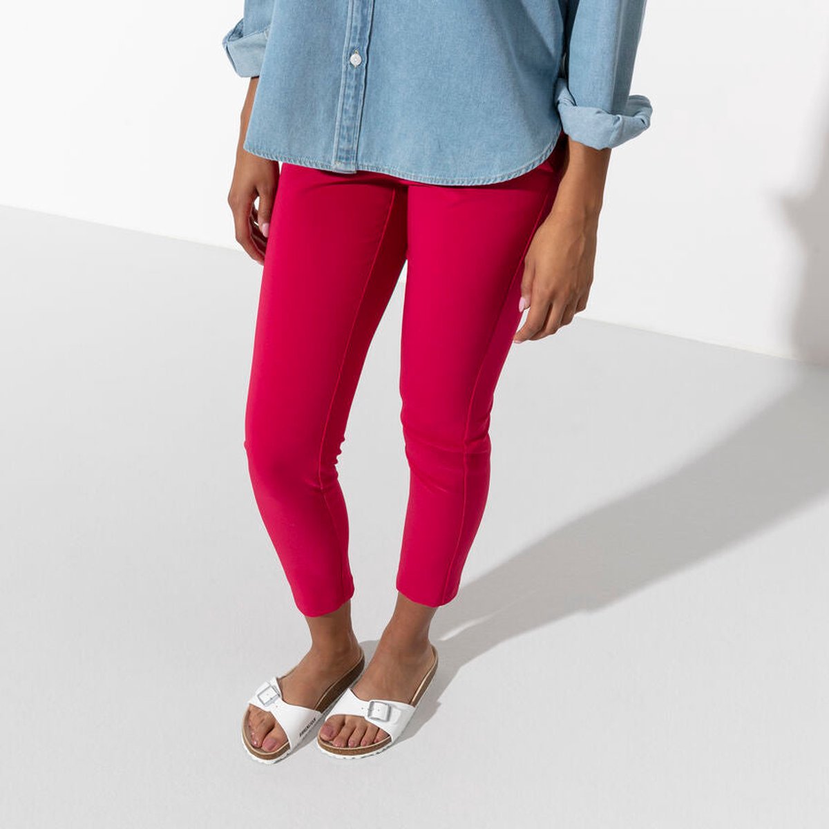 Birkenstock - maat 42- Madrid Dames Slippers - White