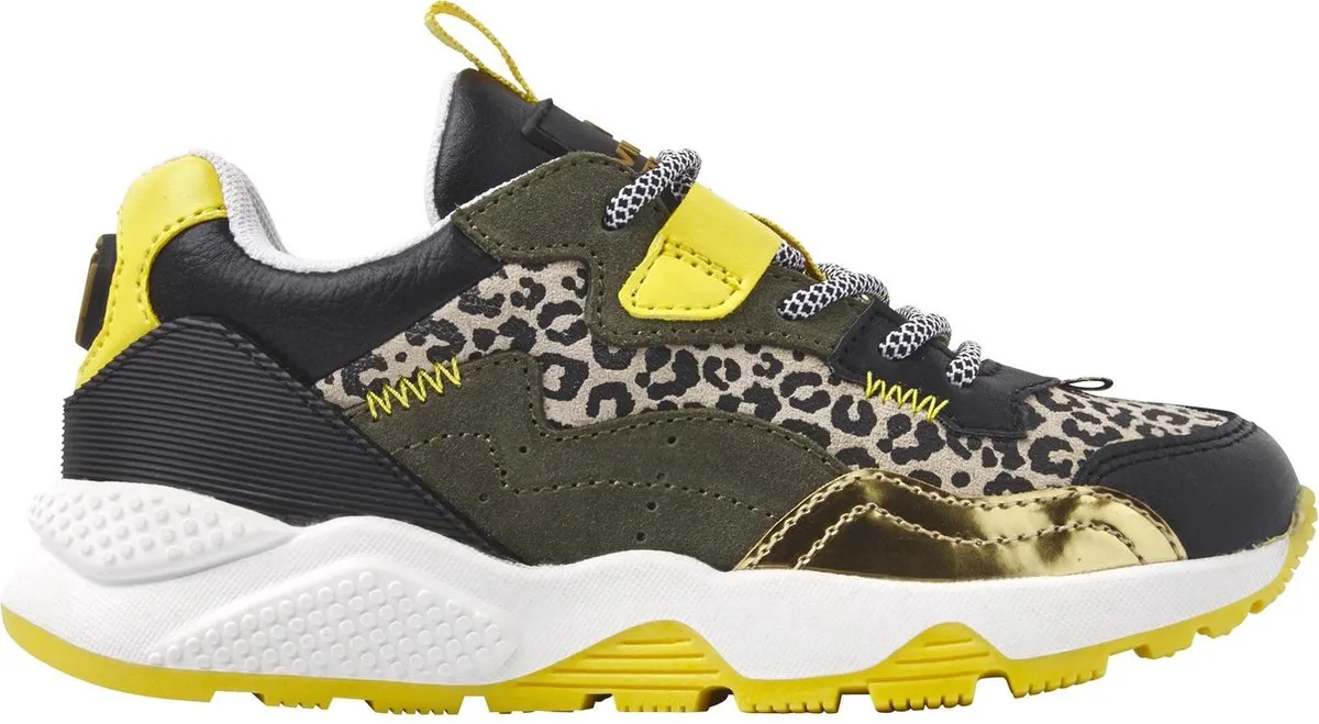 Vingino - Maat 30 - Mila Meisjes Sneakers - Multicolor Army