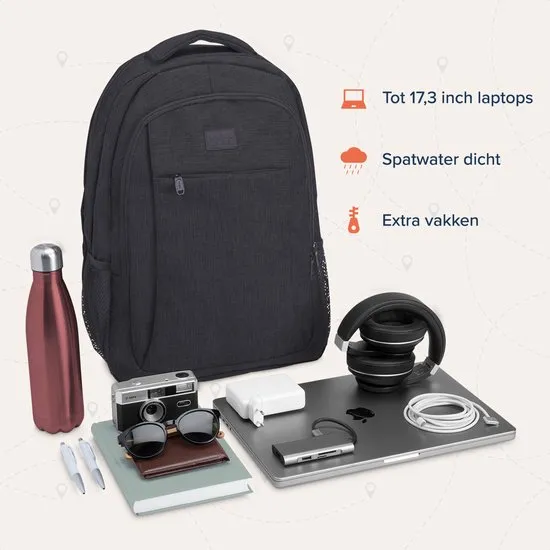 Rugzak - 36L - 17,3 inch - Laptop Rugtas - Schooltas - Unisex