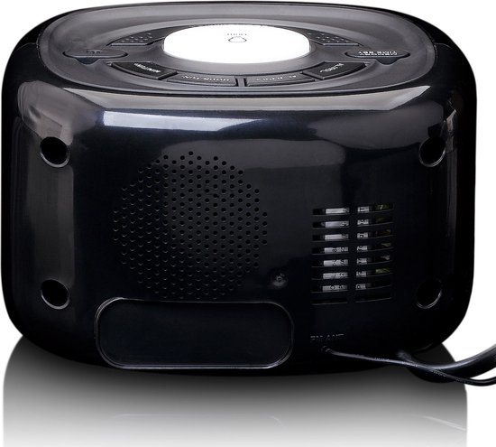 Lenco CR-12BK - Wekkerradio met Dimmerfunctie - Nachtlamp - Zwart