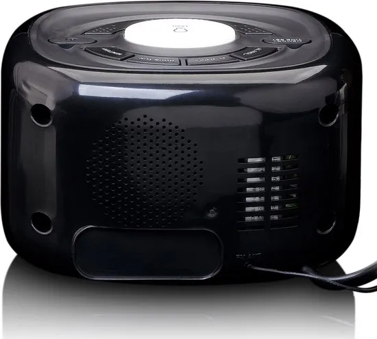 Lenco CR-12BK - Wekkerradio met Dimmerfunctie - Nachtlamp - Zwart