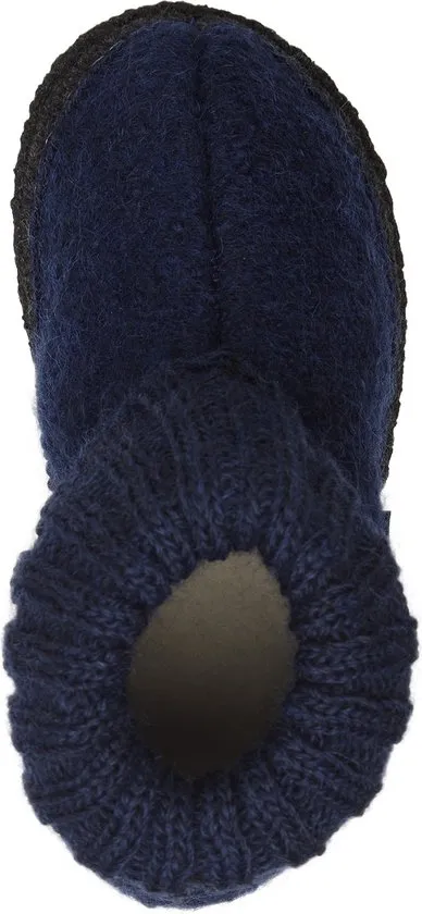 isolerende laars, sloffen, knit boot, donkerblauw, voering? schoen