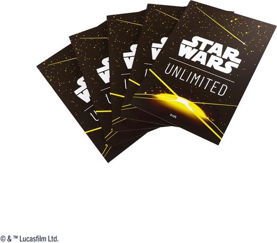 Star Wars Unlimited - Art Sleeves - Card Back Yellow - Star Wars Sleeves