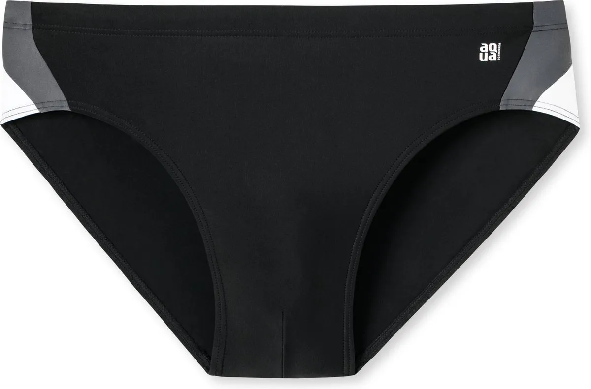 zwembroek, badpak, zwart, kleurblok, luxe badmode