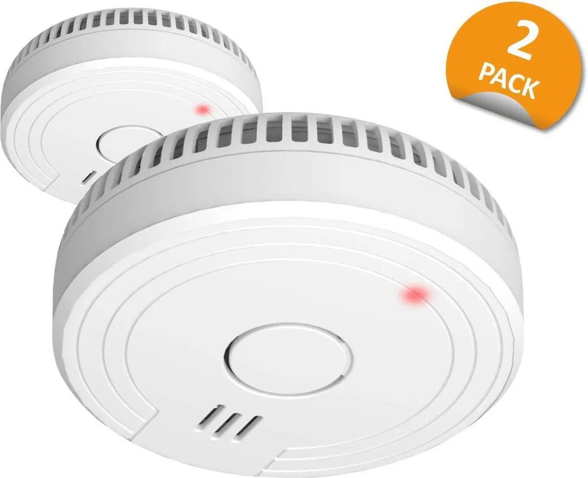 2-Pack ELRO FS1805 Rookmelder met 5 Jaar Batterij en Magneet Montage - Voldoen aan Europese Norm EN1