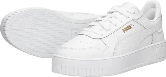 PUMA Carina Street - maat 41 - Dames Sneakers - Wit/Goud