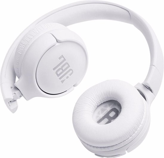JBL T500BT Wit - Draadloze on-ear koptelefoon