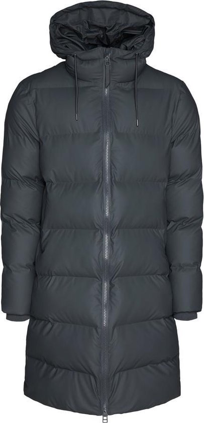 Rains Maat M/L  - Long Puffer Jacket - Slate - Unisex