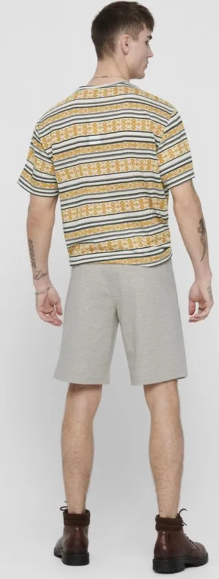 Only & Sons Ketu Heren T-shirt - Wit - Maat M