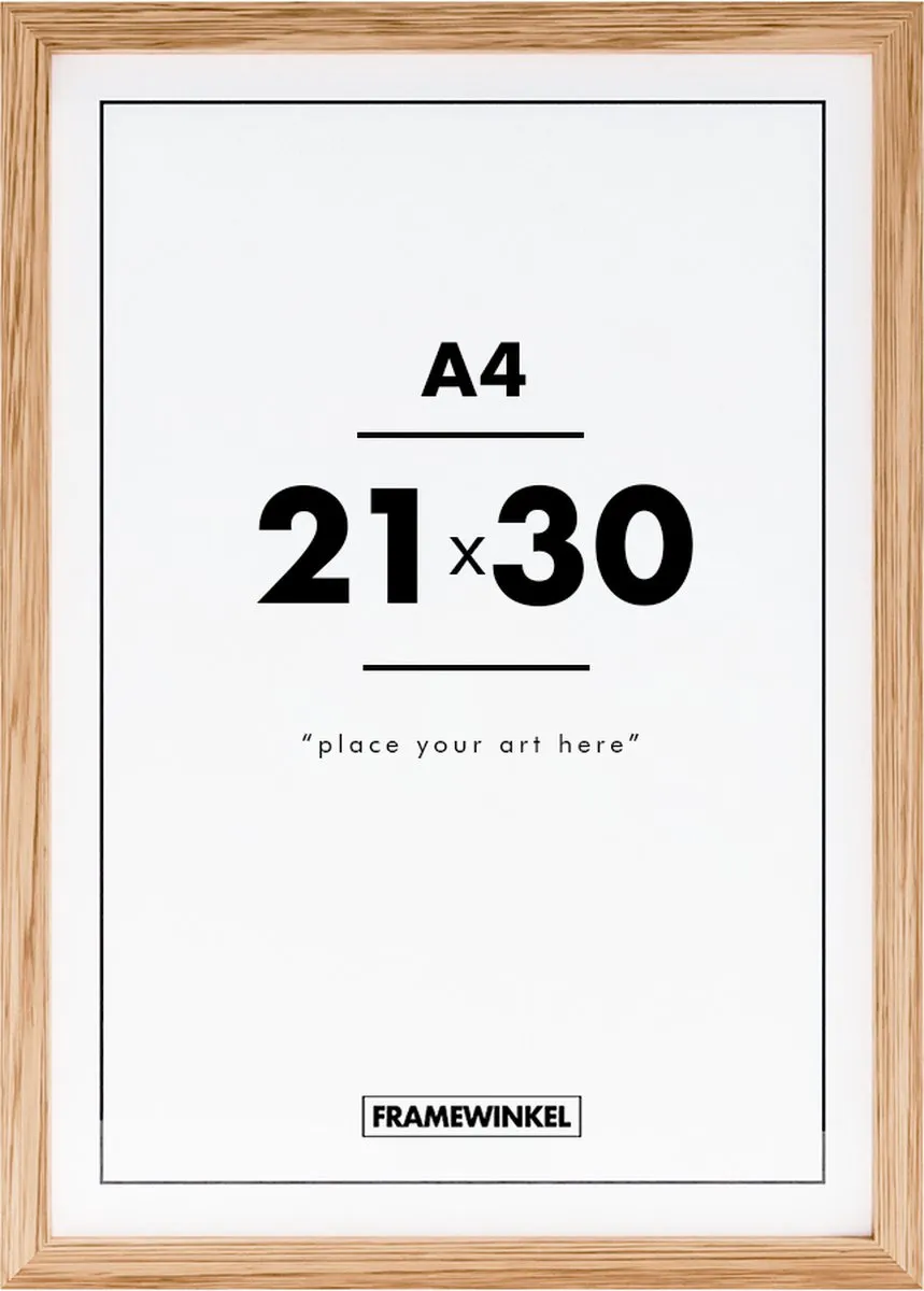 A4 poster, frame, wooden frame, art print, place your art here