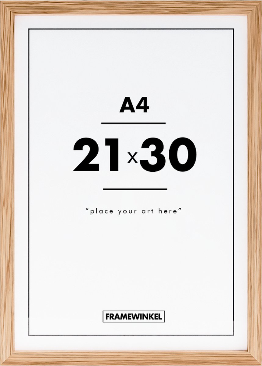 A4 poster, frame, wooden frame, art print, place your art here