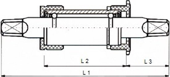 Sunrace Trapas Bbs15 Jis 103 / 31 Mm