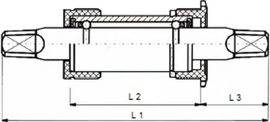 Sunrace Trapas Bbs15 Jis 103 / 31 Mm