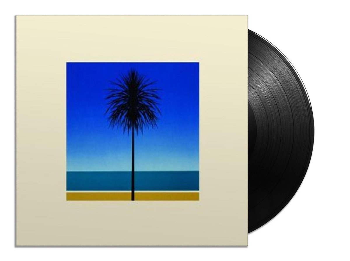 vinyl, plaat, LP, palmbomen, zonsondergang