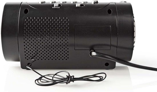 Nedis Digitale Wekkerradio met Display LED van 0,9 FM Dubbel alarm Sluimeren en Projectie