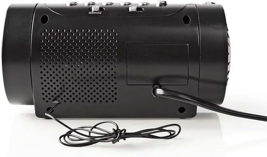 Nedis Digitale Wekkerradio met Display LED van 0,9 FM Dubbel alarm Sluimeren en Projectie