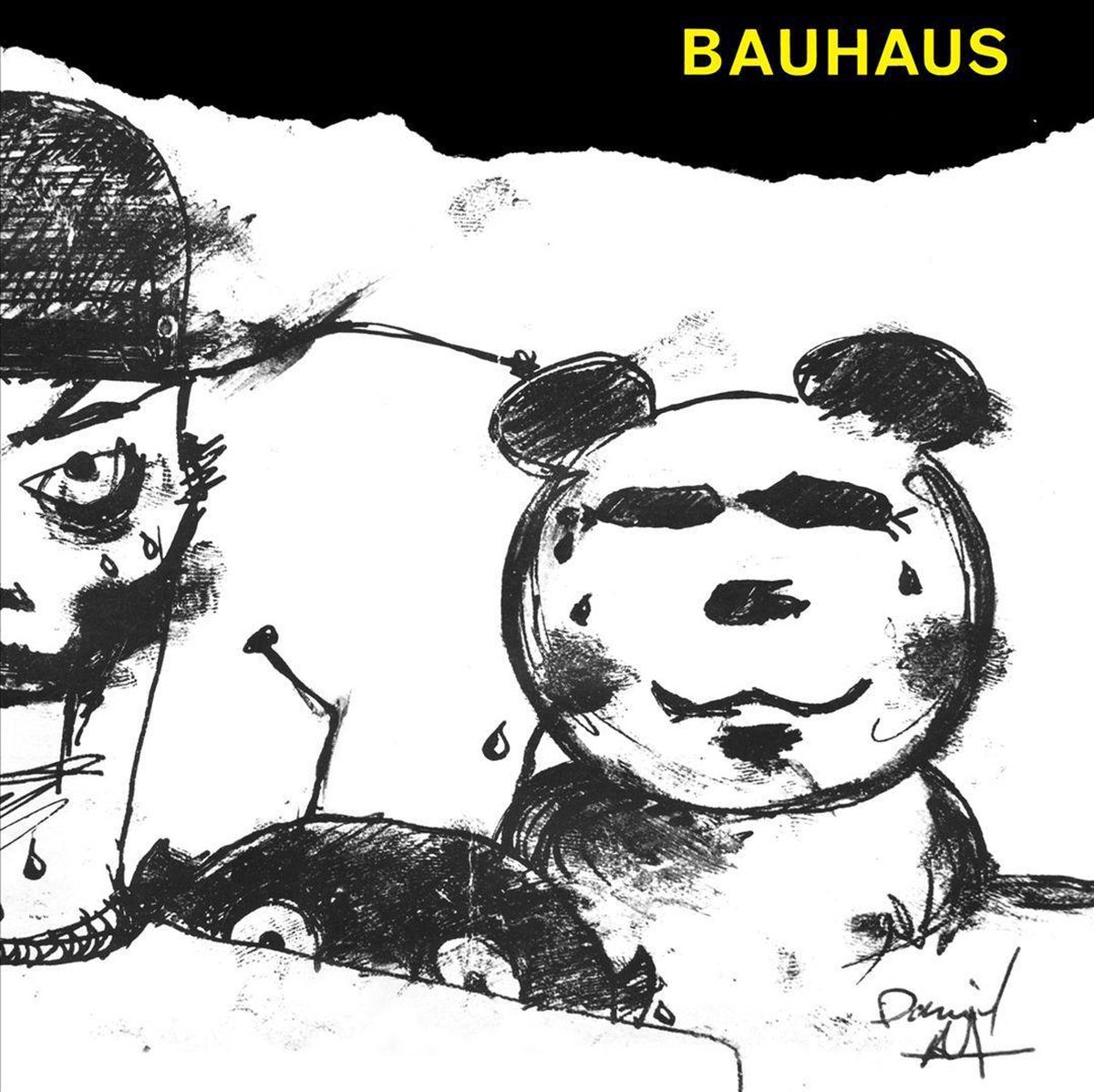 panda, teder, tekening, zwart-wit, huisdecor