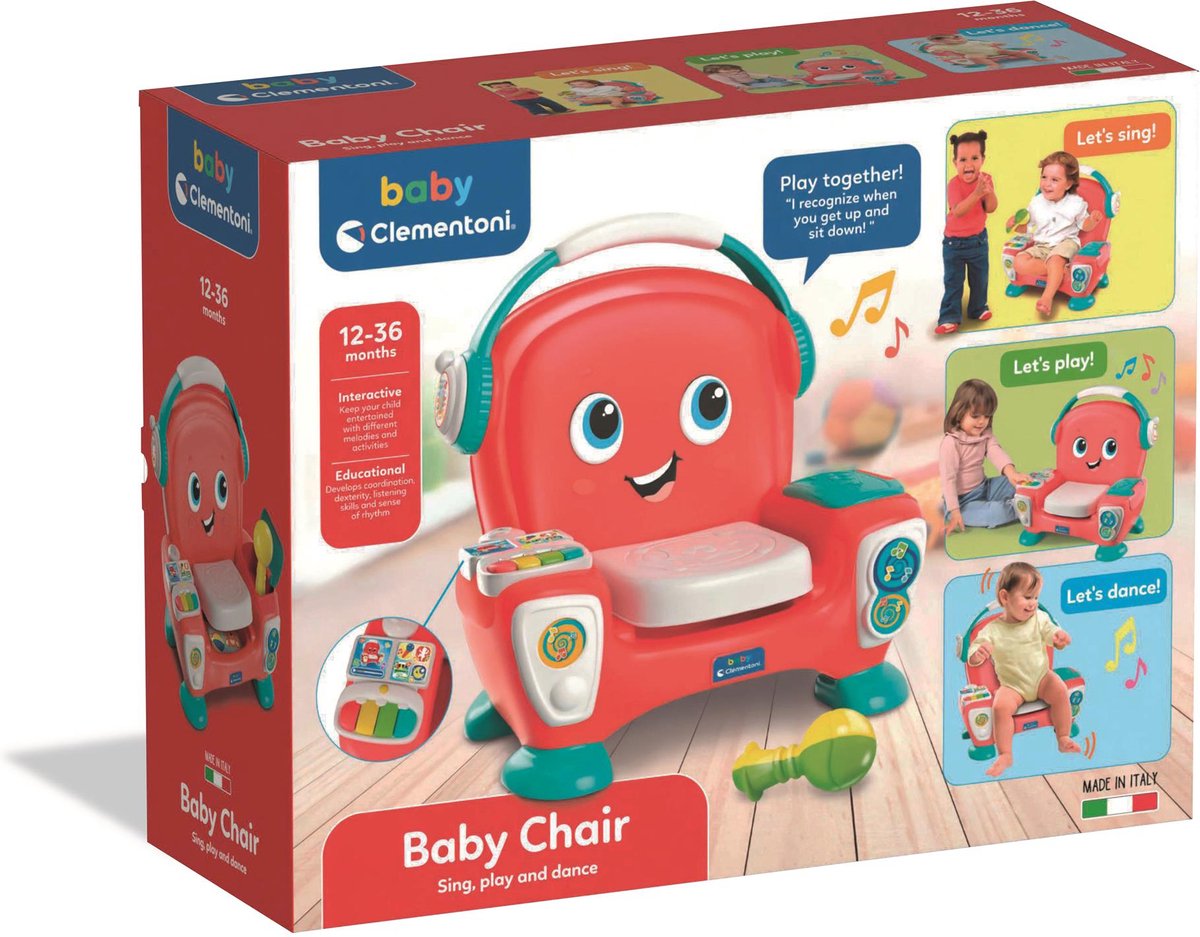 Baby Clementoni - Music Chair - Activity Center - Interactief Speelgoed 1-3 Jaar