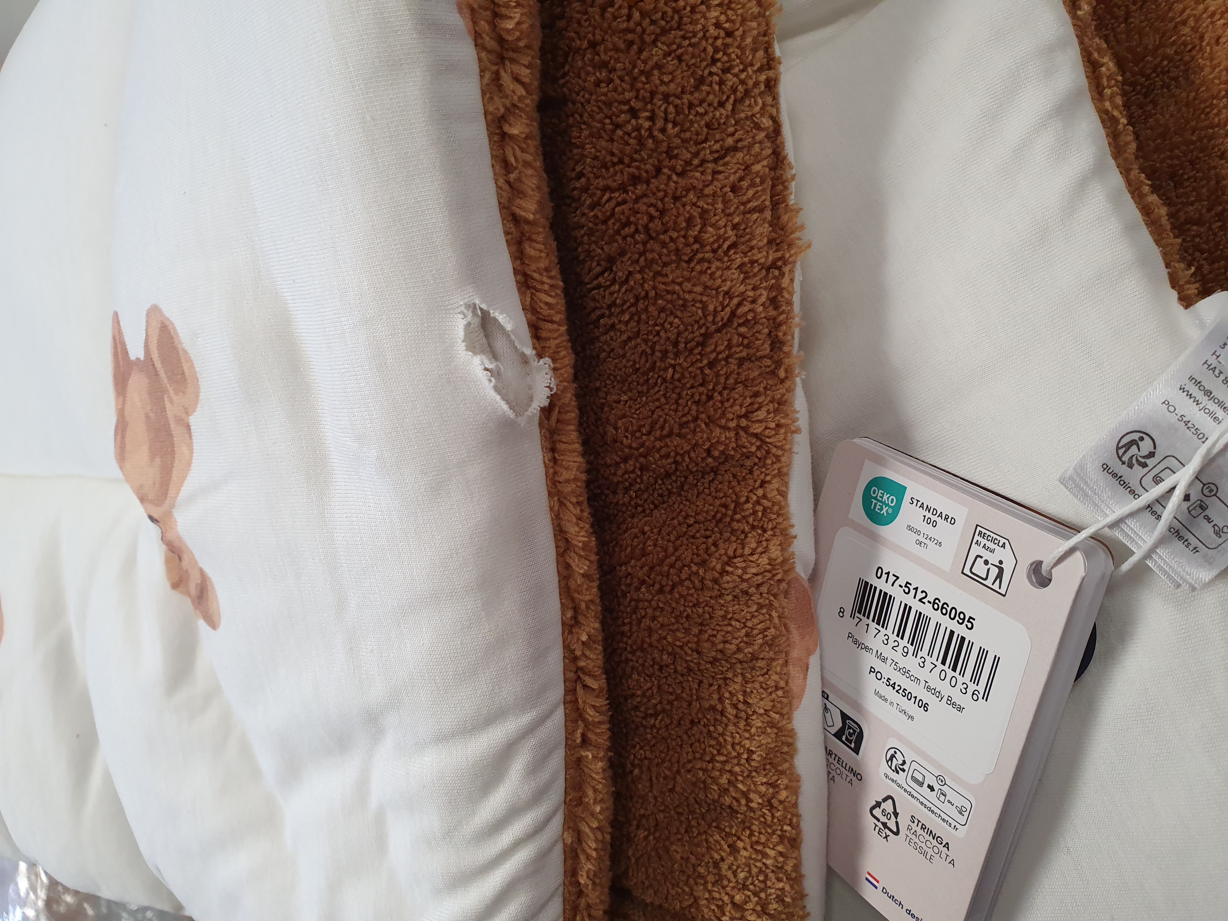 kussenhoes, verchroomd, bruin fleece, teddy stof, knuffel