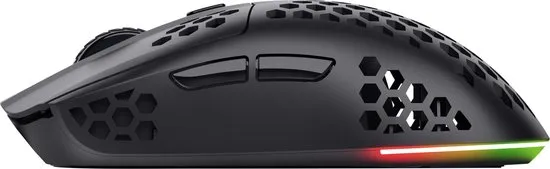 Trust GXT929 Helox - Draadloze Gaming Muis - Ultra licht - RGB verlichting - 4800 DPI - Zwart