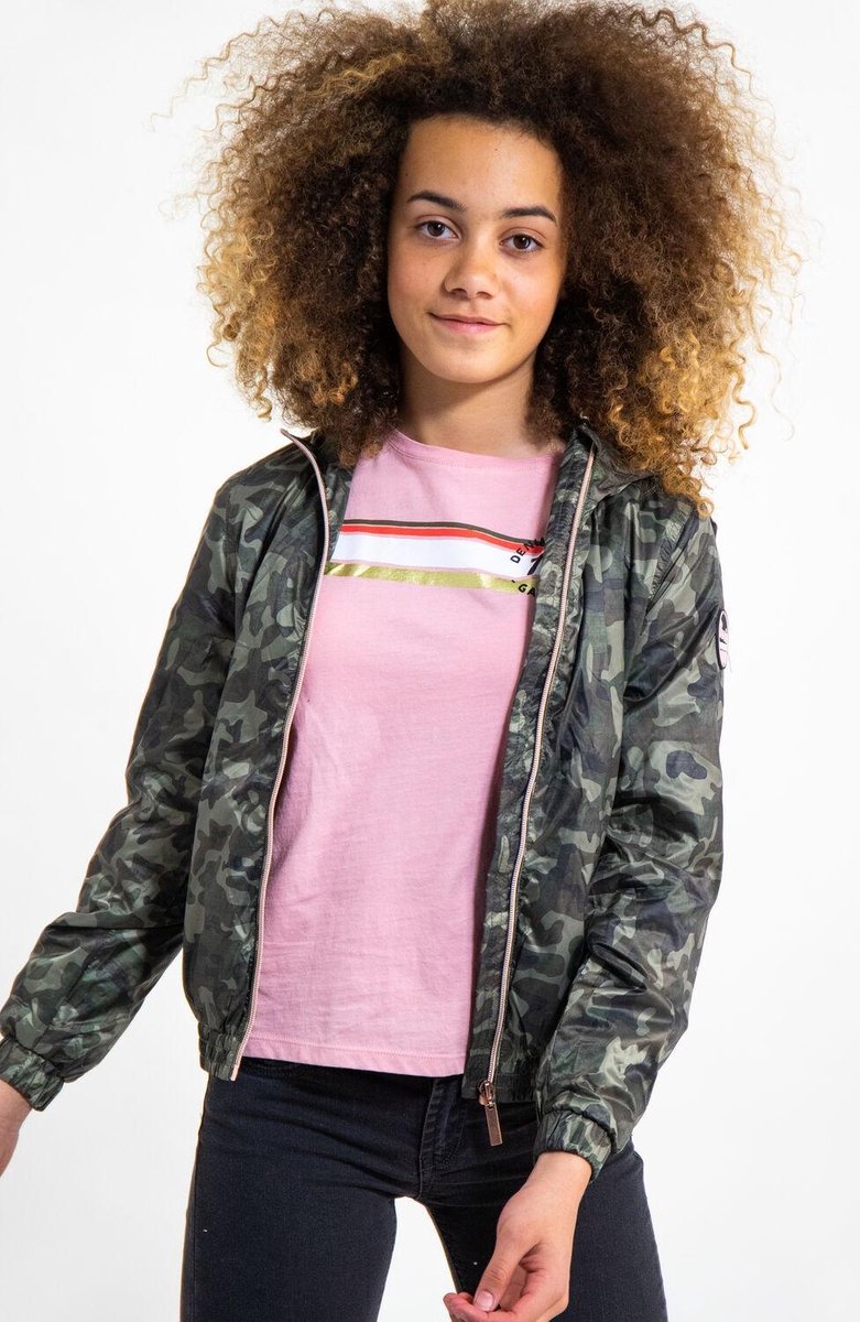 Garcia - Maat 128/134 - Meisjes Zomerjas - green leaves