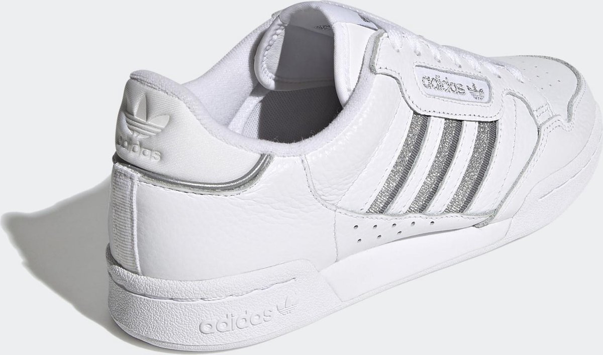 adidas - Maat 36 - Continental 80 Stripes W Dames Sneakers - White/Grey