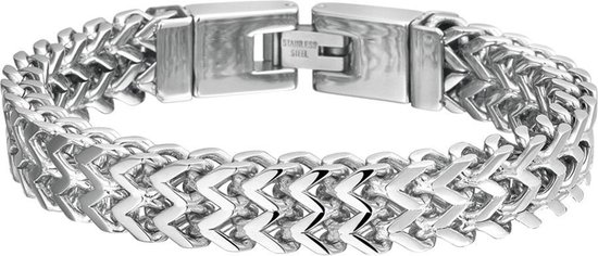 The Jewelry Collection - Armband 10 mm 21 cm - Staal