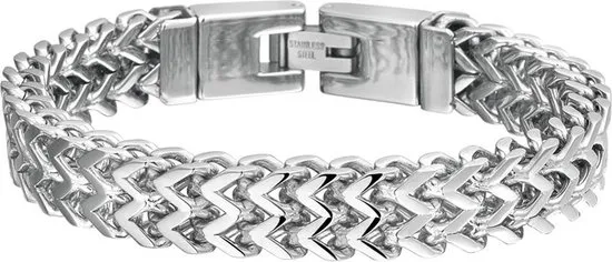 The Jewelry Collection - Armband 10 mm 21 cm - Staal