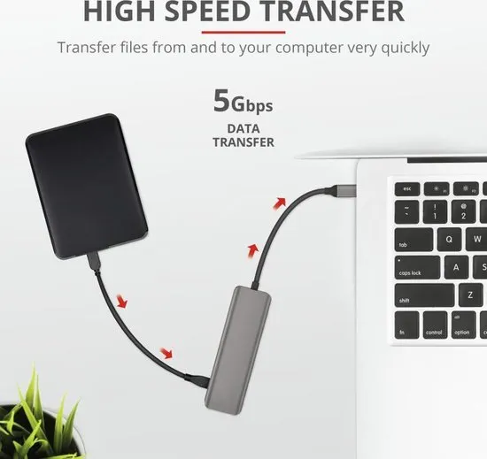 Trust Halyx - USB-C Hub - 4-Port USB 3.2 - 5 Gbps
