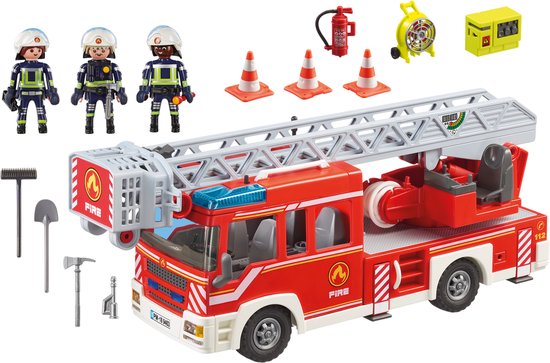 DGMoutlet-nl-PLAYMOBIL-City-Action-Brandweer-ladderwagen-9463-3 PLAYMOBIL City Action Brandweer ladderwagen - 9463