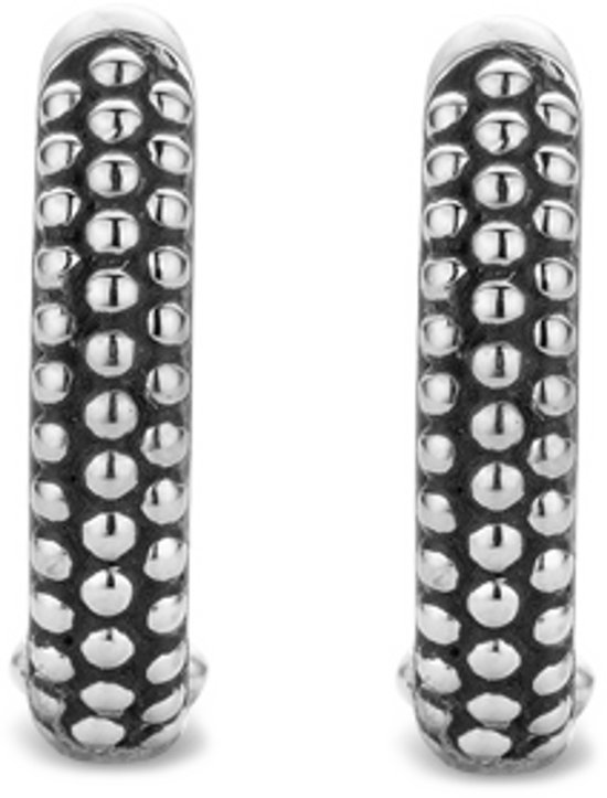 metallic, tubular, spiked, nubby pattern, earrings?