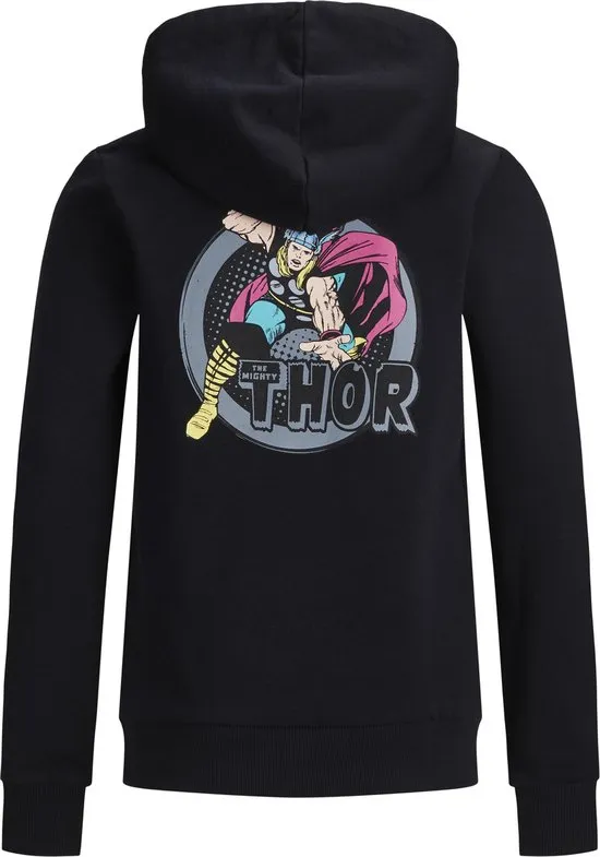 JACK&JONES - Maat 140 - JUNIOR JORTHOR SWEAT HOOD KA MARVEL JR Jongens Trui