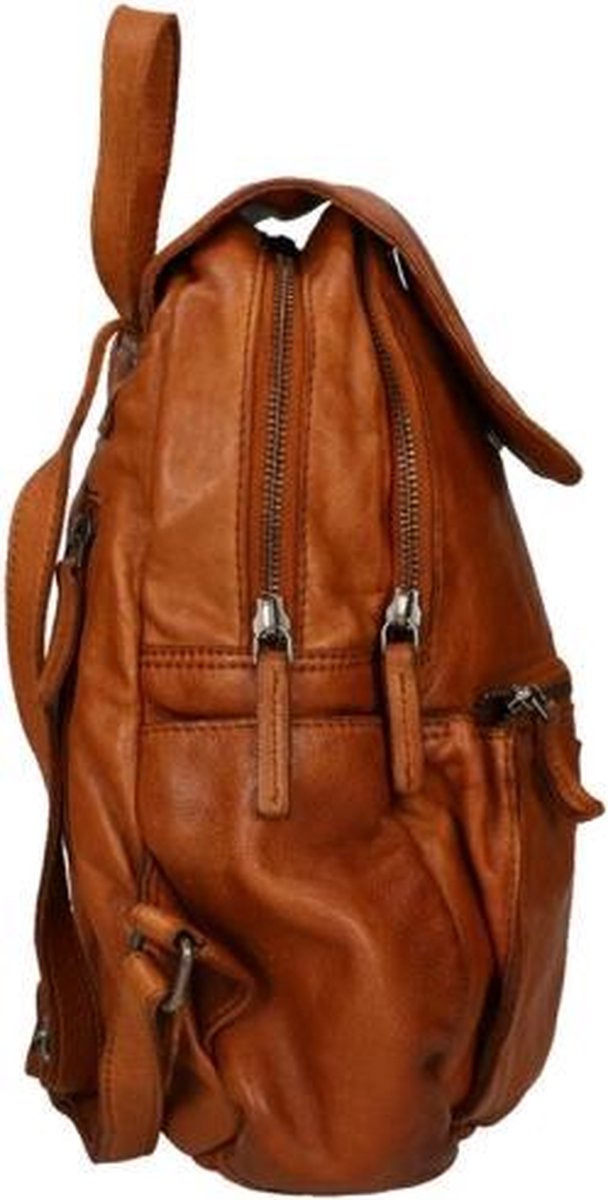 DSTRCT Harrington Road Leren Rugtas - Cognac