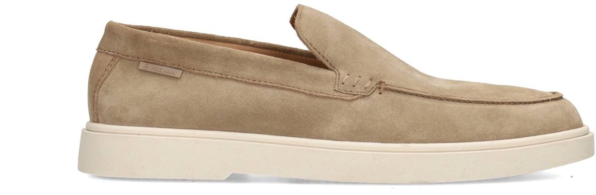 slipper, mocassin, suede, beige, chunky-sole