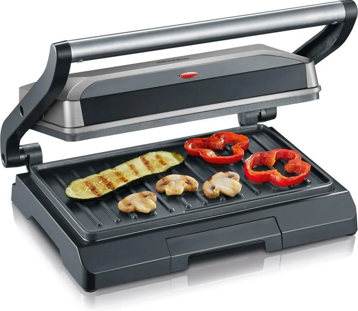 Severin KG 2394 – Contactgrill – Grijs/zwart