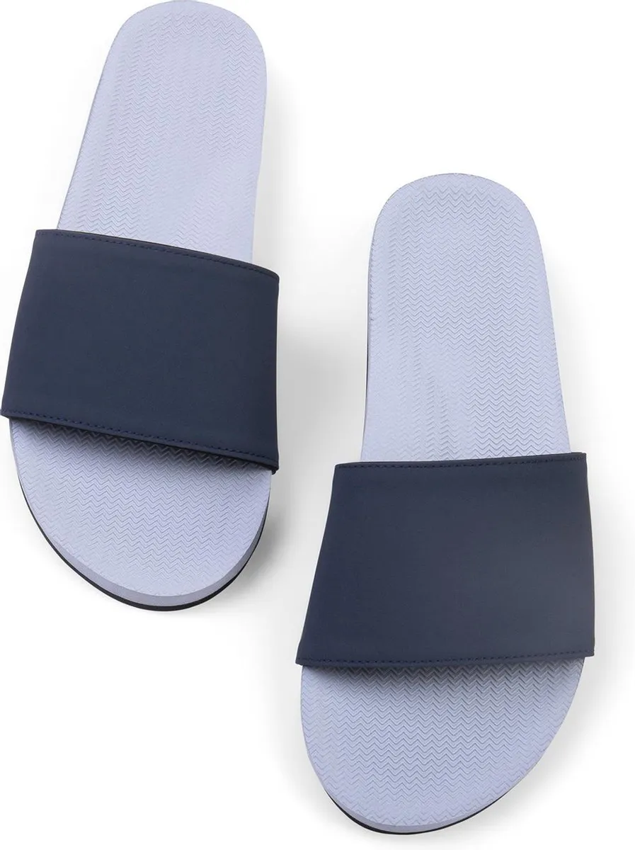 Indosole Slides Color Combo - Maat 39/40 - Dames Slippers - Blauw