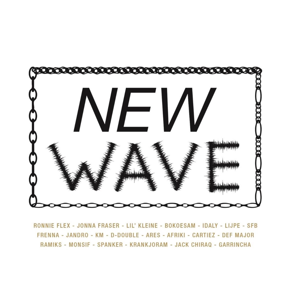 new, wave, chain, poster, text