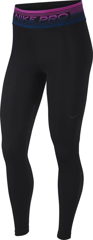 Nike Maat M  Np Tight Vnr Excl Sportlegging Dames - Black/Dk Smoke Grey