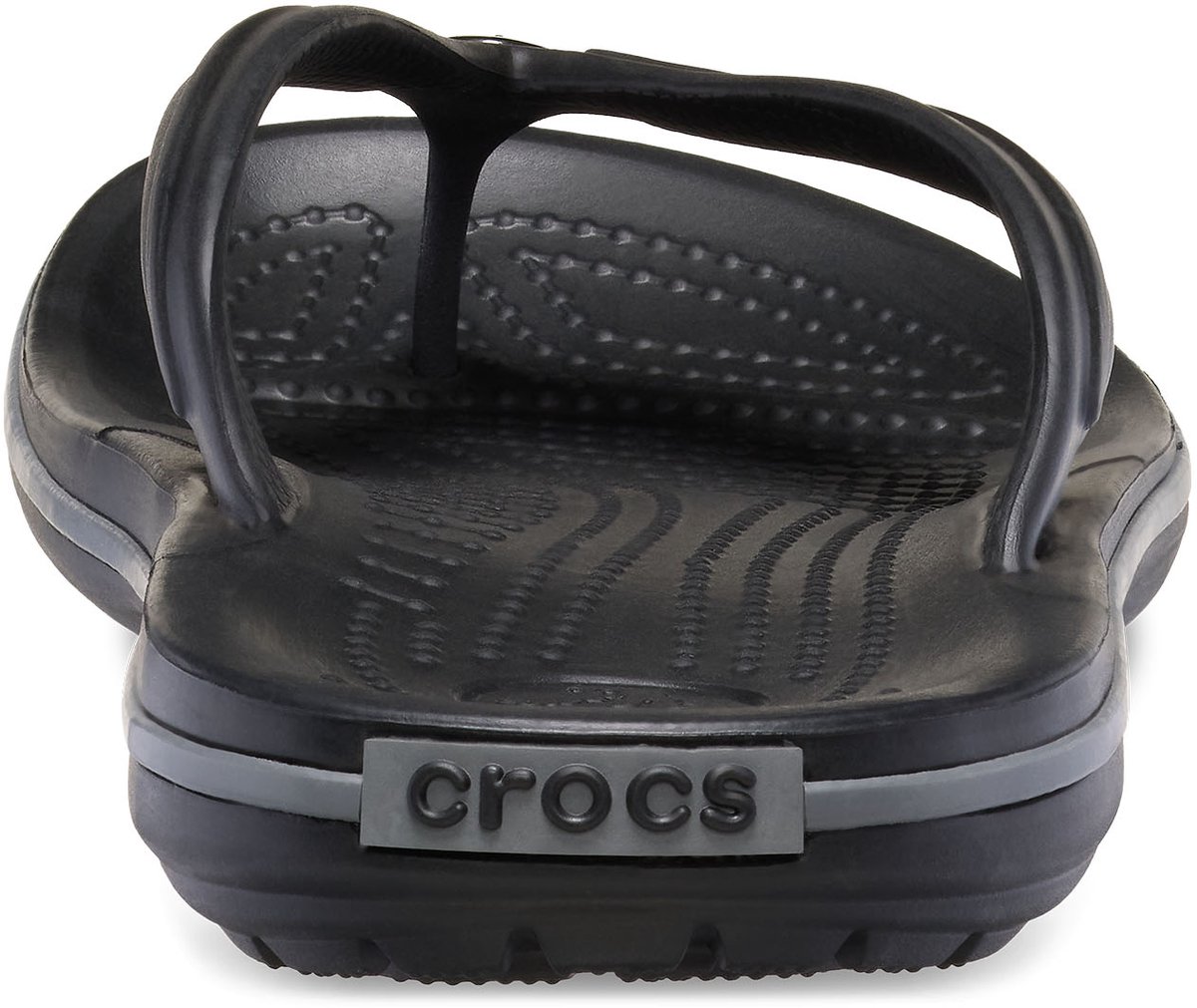 slip-on, sandalen, zwarte, rubber, Crocs