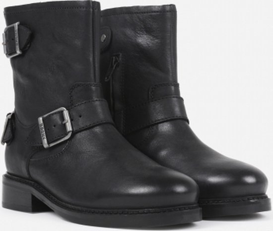 BRONX - Maat 37 - New Tough - Vrouw - Enkellaarzen - Zwart