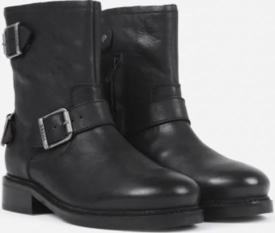 BRONX - Maat 37 - New Tough - Vrouw - Enkellaarzen - Zwart
